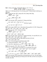 tích vô hướng của hai vectơ và ứng dụng