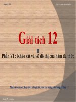 giải tích 12 phần 6 khảo sát và vẽ đồ thị của hàm đa thức