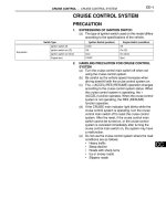 Toyota camry 2006 2011 cruise control   hệ thống kiểm soát tốc độ tự động trên toyota camry đời 2006 2011