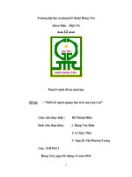 Thiết kế mạch quang báo trên ma trận