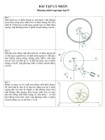 bài tập cơ lí thuyết
