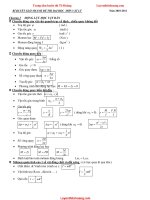 Bí quyết giải nhanh gọn đề thi đại học môn vật Lý