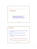 Chapter 6 Working with Data in a Connected Environment