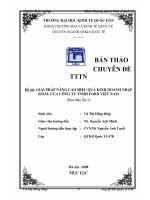 giải pháp nâng cao hiệu quả kinh doanh nhập khẩu của công ty tnhh ford việt nam