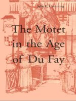 the motet in the age of du fay