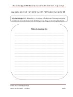 Báo cáo bài tập cá nhân Quản trị sản xuất và điều hành BÀI TẬP 1: QUẢN LÝ VẬN HÀNH TẠI VĂN PHÒNG ĐÀO TẠO QUỐC TẾ