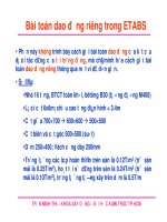 BÀI TOÁN DAO ĐỘNG RIÊNG CỦA ETABS