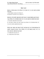 tổ chức hạch toán tài sản cố định với những vấn đề quản lý và nâng cao hiệu quả sử dụng tài sản cố định tại công ty cổ phần đầu tư và xây dựng minh nguyệt