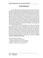 lập dự án công ty tnhh giày thành công