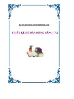 Đồ án thiết kế hệ dẫn động băng tải