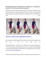 bí quyết giúp các bạn nữ có chiều cao mong muốn