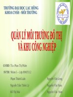 Báo cáo đề tài Tìm hiểu chất thải của ngành sản xuất bia và đề xuất biện pháp kiểm soát