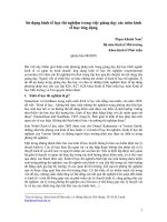 Sử dụng kinh tế học thí nghiệm trong việc giảng dạy các môn kinh tế