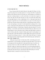 Báo cáo tốt nghiệp khảo sát và phân tích số liệu trong kinh doanh