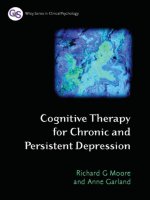 cognitive therapy for chronic and persistent depression  -  r. moore, a. garland (wiley, 2003)