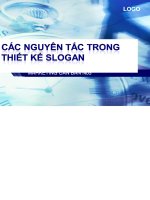 CÁC NGUYÊN TẮC TRONG THIẾT KẾ SLOGAN