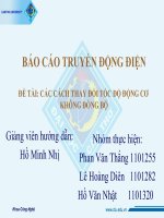 TDD-CÁC CÁCH THAY ĐỔI TỐC ĐỘ ĐỘNG CƠ  KHÔNG ĐỒNG BỘ