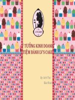 ý tưởng kinh doanh tiệm bánh lv's cake