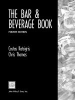 The bar and beverage book