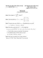 Tổng hợp đề thi toán cao cấp