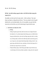 Thảo luận malt và bia