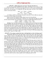 giải thích các hiện tượng hóa học