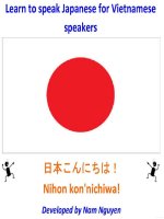 Learn to speak Japaneses for Vietnamese