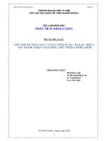 tiểu luận mô hình hồi quy giải thích sự khác biệt về tuổi thọ của phụ nữ trên thế giới