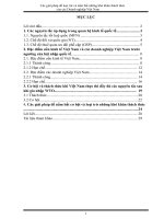 Các giải pháp để loại trừ và nắm bắt những khó khăn thách thức của doanh nghiệp việt nam trên trường quốc tế