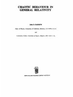 Barrow chaotic behavior in general relativity