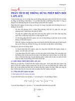 PHÂN TÍCH HỆ THỐNG DÙNG PHÉP BIẾN ĐỔI LAPLACE