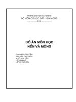 thuyết minh đồ án nền món - đặt trên nền tự nhiên