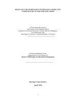 Sự thích hợp giữa năng lực của sinh viên tốt nghiệp ngành Công nghệ thông tin với nhu cầu của ngành công nghiệp