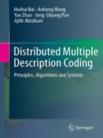 distributed multiple description coding principles, algorithms and systems