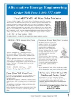 home power magazine  -  issue 036  -  1993 - 08 - 09