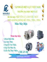 Bài tiểu luận: Nguyên lý làm việc máy điện không đồng bộ 1 pha, 2 pha, 3 pha