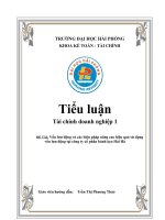 vốn lưu động và các biện pháp nâng cao hiệu quả sử dụng vốn lưu động tại công ty cổ phần bánh kẹo hải hà