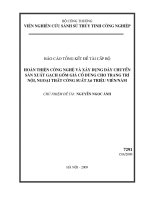 Hoàn thiện công nghệ và xây dựng dây chuyền sản xuất gạch gốm giả cổ dùng cho trang trí nội, ngoại thất công suất 3,6 triệu viên năm