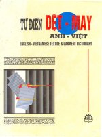 TỪ ĐIỂN DỆT MAY ANH VIỆT
