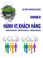 chương 3 hành vi khách hàng