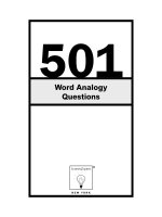 learning express 501 word analogy questions