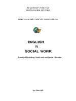 English in social work