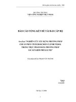 Nghiên cứu xây dựng phương pháp chuẩn phân tích hoocmon clenbuterol trong thực phẩm bằng phương pháp sắc ký khối phổ (gc-ms)