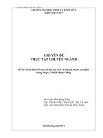 hoàn thiện kế toán chi phí sản xuất và tính giá thành sản phẩm trong công ty tnhh mạnh thắng