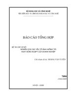 Nghiên cứu các yếu tố ảnh hưởng tới hoạt động nghiên cứu và phát triển doanh nghiệp