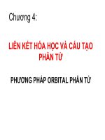 chương 4 liên kết hóa học và cấu tạo phân tử phương pháp orbital phân tử