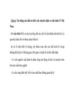 tác động của đầu tư đến việc chuyển dịch cơ cấu kinh tế việt nam