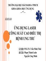 seminar ứng dụng laser công suất cao điều trị bệnh ung thư