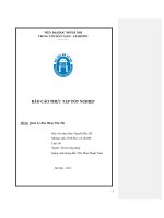 Báo cáo thực tập Quản lý bán hàng siêu thị