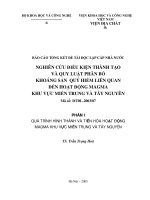 Nghiên cứu điều kiện thành tạo và quy luật phân bố khoáng sản quý hiếm liên quan tới hoạt động magma khu vực miền trung và tây nguyên (gồm 2 phần)  phần 1